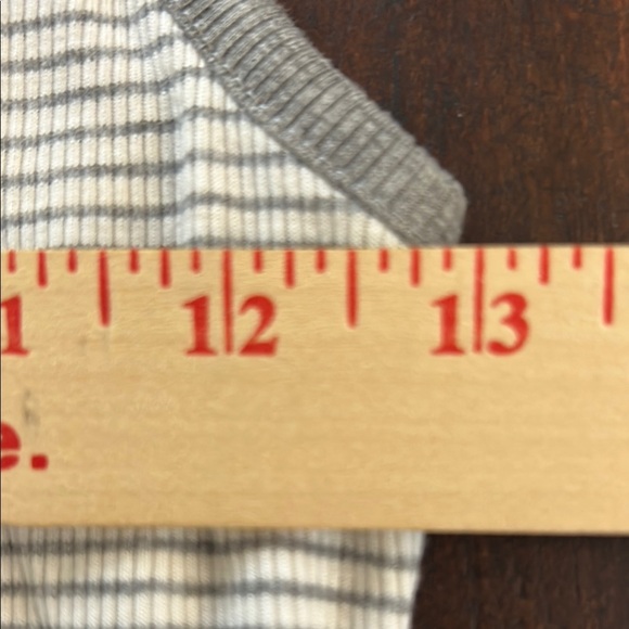 Monteau White/Grey Striped Midi Tank Sz M - Picture 12 of 15